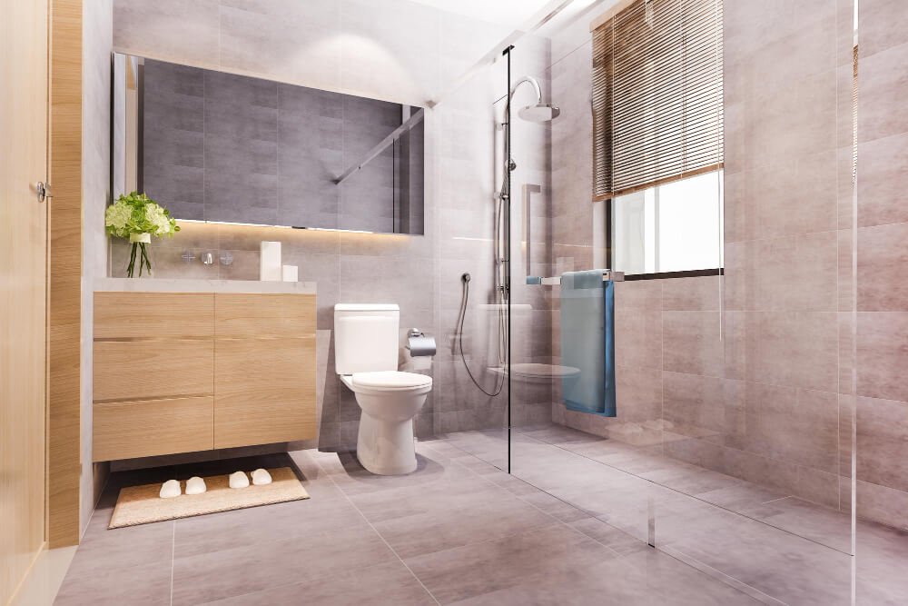 Customization options for tub to shower conversions - modern walk-in shower designs and features in Hialeah